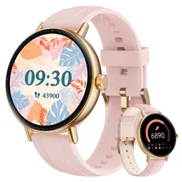 Smartwatch Damen Rund 1.27" HD, Fitnessuhr mit Telefon, SpO2, Herzfrequenz, Schlaf- und Schrittzähler, 120+ Sportmodi, IP68 wasserdicht