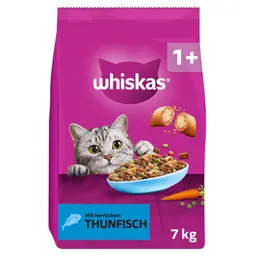 WHISKAS Trockenfutter für Katzen 7kg mit Thunfisch
