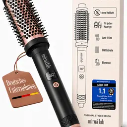 Thermobürste Anti-Frizz Glättbürste, ohne Heißluft, für jeden Haartyp, 120-200°C
