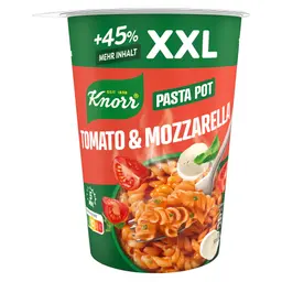 Knorr Tomato & Mozzarella XXL Pasta Pot - Leckerer Pasta Snack 8 x 93 g