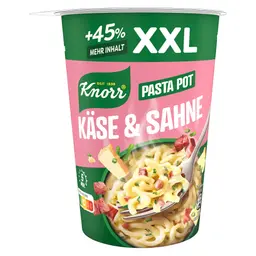 Knorr Käse & Sahne XXL Pasta Pot – leckere Instant Nudeln 92 g