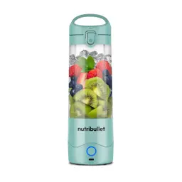 nutribullet Portable Smoothie Maker, 475 ml, kabellos, wiederaufladbar, zerkleinert Eis & Obst, Hellblau