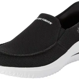 Skechers Herren DELSON 3.0 CABRINO, Schlüpfen, Black Knit, 40 EU