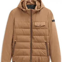 bugatti Herren Jacke, Winter- und Herbstjacke mit Kapuze, wasserabweisend