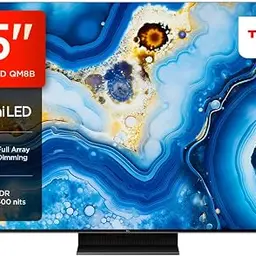 TCL 55QM8B 55 Zoll Mini LED TV mit 4K HDR, Google TV und Dolby Atmos