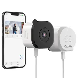 Codnida 2K Magnetische WLAN Überwachungskamera ohne Bohren mit Starlight-Nachtsicht, Personenerkennung & 24/7 Aufzeichnung
