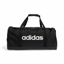 adidas Unisex Essentials Linear Duffel Bag, Schwarz/Weiß, M