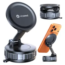 VICSEED Magnetische Handyhalterung für Auto, 360° Drehbar, geeignet für alle Handys