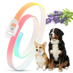 Zeckenschutz Hund 8 Monate, Regenfest, Verstellbar, Bandlänge 69 cm, Bunt