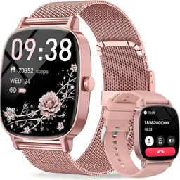 coioc Damen-Smartwatch mit Telefonfunktion, 1,85-Zoll-HD-Display