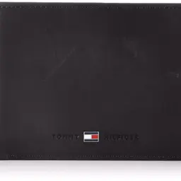 Tommy Hilfiger Geldbörse JOHNSON Schwarz Leder Herren Geldbeutel &amp; Portemonnaie