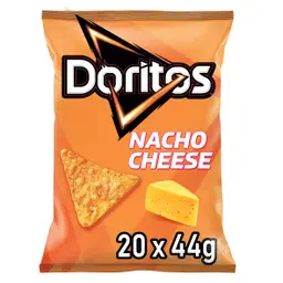 Doritos Nacho Cheese - Kartoffelchips mit Käse-Geschmack (20 x 44g)