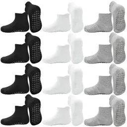 HYCLES 12 Paar Kinder Socken, Bequemlichkeit, Antirutsch, für Jungen und Mädchen, 0-7 Jahre Baby