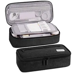 WEMATE Federmäppchen, 5-Fach, Groß, Zipper, Schreibwaren-Organizer