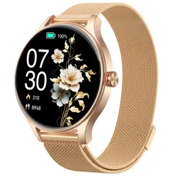 Smartwatch Damen mit 1.57" AMOLED, Herzfrequenz- und Schlafmonitor, 10 Tage Akku, 120+ Sportmodi, 3ATM Wasserdicht für iOS & Android