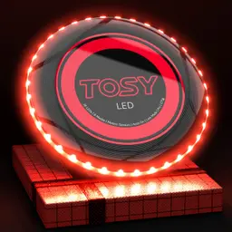 TOSY Flying Disc mit 36 LEDs, wiederaufladbar, wasserdicht, für Kinder & Erwachsene, 175 g, mit RGB LEDs