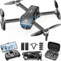 PLEGBLE Drohne mit 4K Kamera für Kinder, Höhenhaltung, bürstenloser Motor