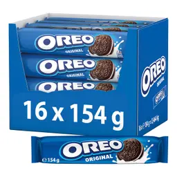 OREO Original Kekse – 16 x 154 g mit Vanillegeschmack Creme