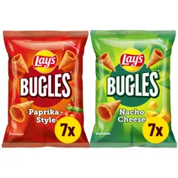 Lay's Bugles Mix Case Paprika & Nacho Cheese 14 x 75G