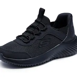 Skechers Jungen Bounder Brisk-Burst Slip-In Turnschuhe, Schwarz, Gr. 27.5 EU