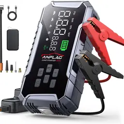 Starthilfe Powerbank für Pkw mit Kompressor 160 PSI, ANFLAG 7000A, 26800 mAh, inklusive Starthilfekabel, LED-Licht