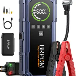 BRPOM 9000A Starthilfe Powerbank mit Luftkompressor 160 PSI