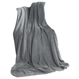 CelinaTex XL Kuscheldecke 220 x 240 cm Silber grau, weich Soft Mikrofaser Fleece, Oeko-TEX, ideal für Sofa & Wohndecke