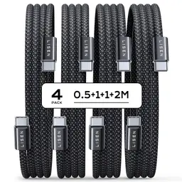 LISEN 60W USB C Kabel, 4er Pack, verschiedene Längen