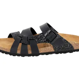 Lico Damen Bioline Gleam Pantoletten, Schwarz, 42 EU