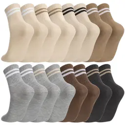 8 Paar Tennissocken Herren & Damen, Mehrfarbig, 37-41, Unisex Sportsocken, Laufsocken & Arbeitssocken