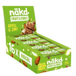 Nākd. Fruit & Fibre Apfel & Zimt | Riegel | 16 x 44g