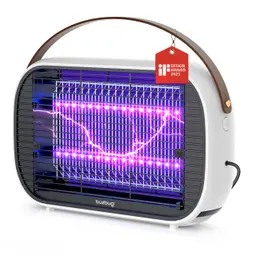 Buzbug LED Insektenvernichter elektrisch Innen, Mückenlampe mit langlebiger LED bis 50.000 Std., Dual-Band, Fliegenfalle, Insektenlampe, MA015B