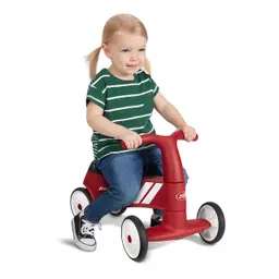 Radio Flyer Scoot About Sport, Rutschspielzeug, Rotes Rutschauto für Kleinkinder 1-3 Jahre