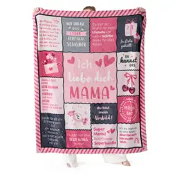 BEDSURE Kuscheldecke Hellrosa 130x150cm, Geschenke & Deko Patchwork