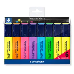STAEDTLER Textsurfer Classic 364 Textmarker – 4er, Vintage-Farben