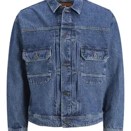 JACK & JONES Herren Jacke JJIKEVIN SBD 582, Blue Denim, Größe M