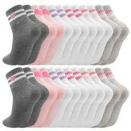 12 Paar Mädchen Tennissocken / Sportsocken aus Baumwolle
