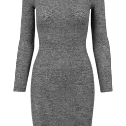 Urban Classics Damen Kleid, Grau (Charcoal 91), Größe M