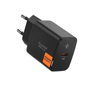 Spigen ArcStation Essential GaN 20W USB-C Ladegerät, Schwarz