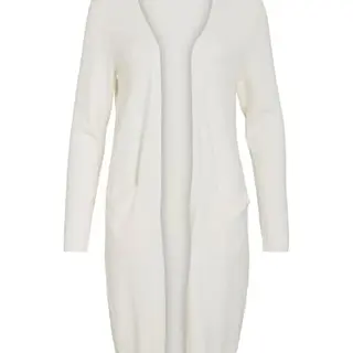 Vila Damen Longsleeve Strickjacke - Noos Modell, Weiß, Größe S