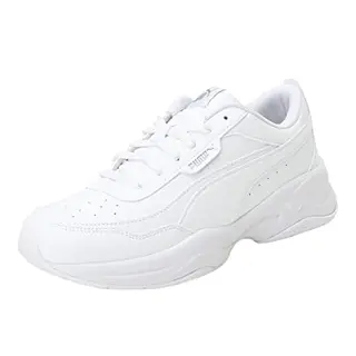 PUMA Damen Cilia Mode Schuhe Weiß-Silber, EU 40