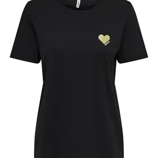 ONLKITA Logo Top Damen T-Shirt kurzarm
