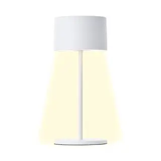 Brilliant LED Tischlampe in Weiß, Dimmbar & Mit Akku, Modernes Design, Warmweißes Licht, USB-aufladbar