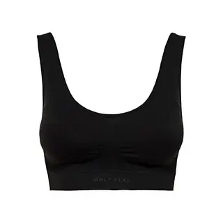 Only Play Damen Sport-BH Onpmira Seamless, Schwarz, Größe M