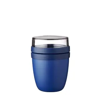 Mepal Müslibecher to go, 2-teilig, 300 ml und 120 ml, Vivid Blue - Joghurt & Müsli to go, spülmaschinenfest