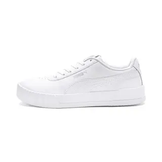 PUMA Damen Carina L Sneakers, Puma White/Silver, Größe 42.5 EU