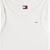 Tommy Jeans Herren TJM Xslim 3er Pack Flag Tank Top, Ecru, Größe S