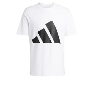 adidas Essentials Big Logo T-Shirt für Herren, Weiß/Schwarz, XL