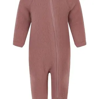 Mikk-line WALKOVERALL 74 Burlwood | Wollwalk Overall für Babys und Kleinkinder | 95% Mulesingfreie Merinowolle