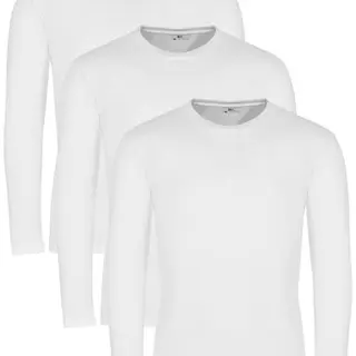 Lower East Basic Rundhals Shirts für Herren im 3er oder 5er Pack aus 100% Baumwolle in vielen Farben